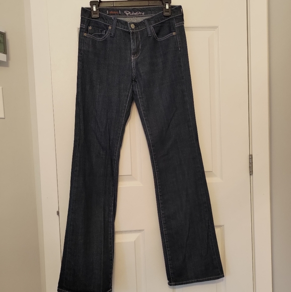 Fidelity Bella Donna Mid rise boot cut dark wash jeans - Picture 6 of 7